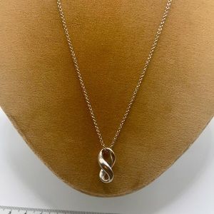 Estate Elsa Peretti for Tiffany & Co Sterling Infinity Pendant Necklace